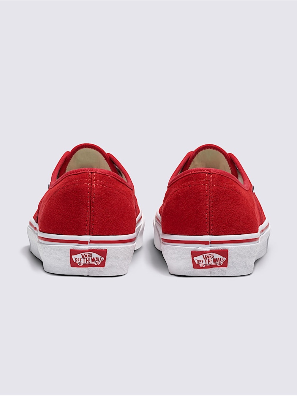 Vans nwt size 6 Customs Authentic Suede Shoe Red white - Picture 3 of 3